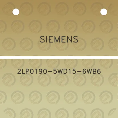 siemens-2lp0190-5wd15-6wb6