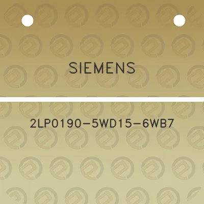 siemens-2lp0190-5wd15-6wb7