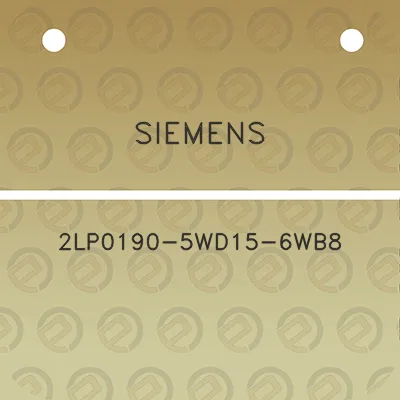 siemens-2lp0190-5wd15-6wb8