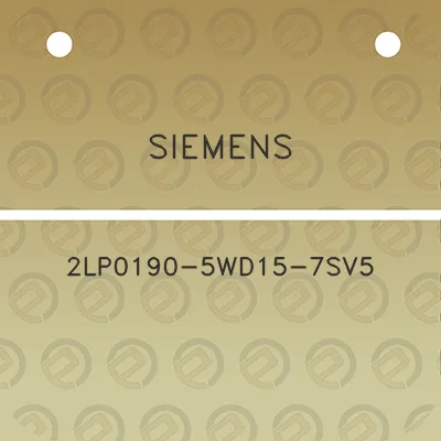 siemens-2lp0190-5wd15-7sv5