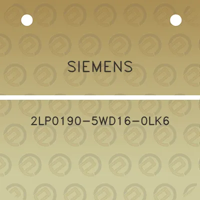 siemens-2lp0190-5wd16-0lk6