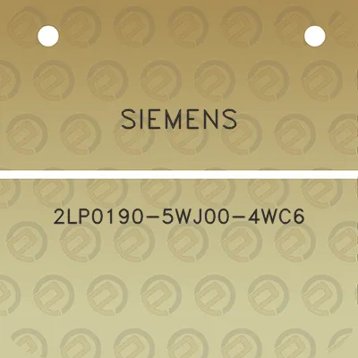 siemens-2lp0190-5wj00-4wc6