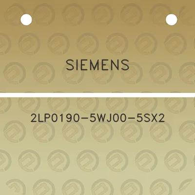 siemens-2lp0190-5wj00-5sx2