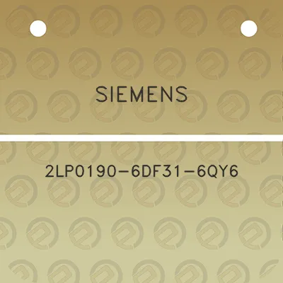 siemens-2lp0190-6df31-6qy6