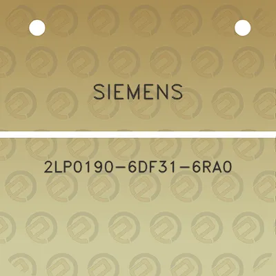 siemens-2lp0190-6df31-6ra0