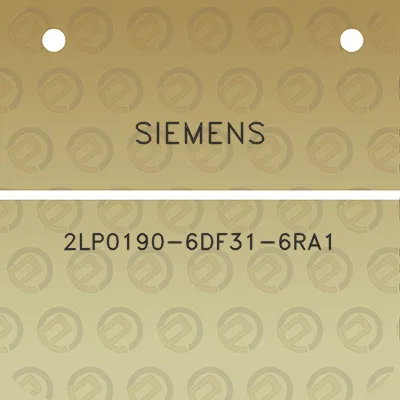 siemens-2lp0190-6df31-6ra1