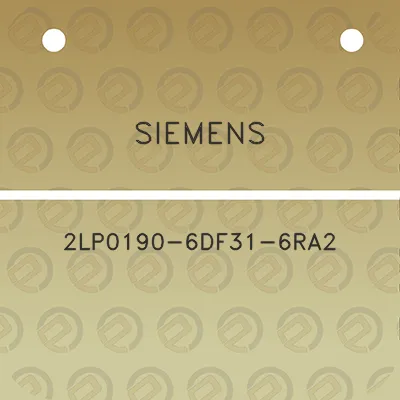 siemens-2lp0190-6df31-6ra2