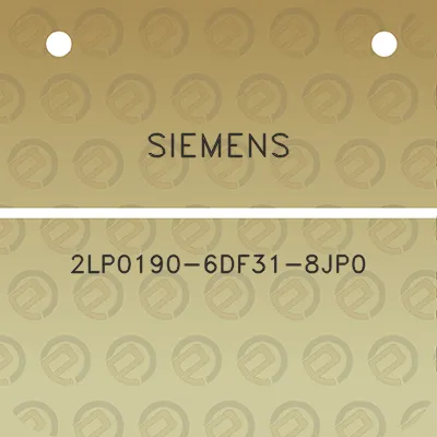 siemens-2lp0190-6df31-8jp0