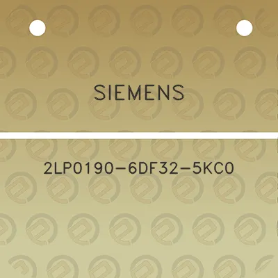 siemens-2lp0190-6df32-5kc0