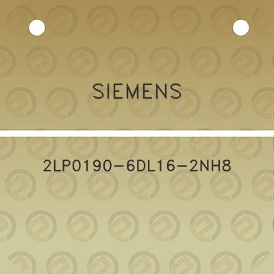 siemens-2lp0190-6dl16-2nh8