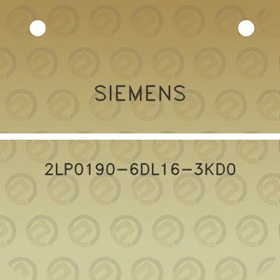 siemens-2lp0190-6dl16-3kd0