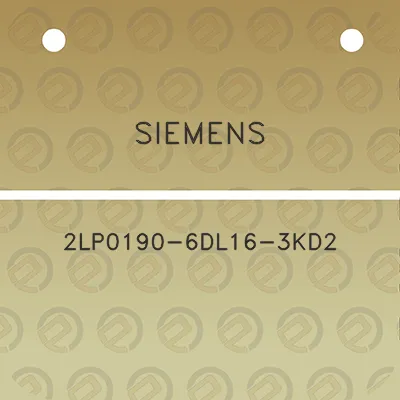 siemens-2lp0190-6dl16-3kd2