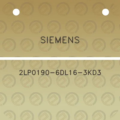 siemens-2lp0190-6dl16-3kd3