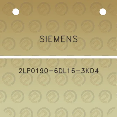 siemens-2lp0190-6dl16-3kd4