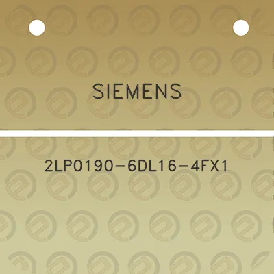 siemens-2lp0190-6dl16-4fx1