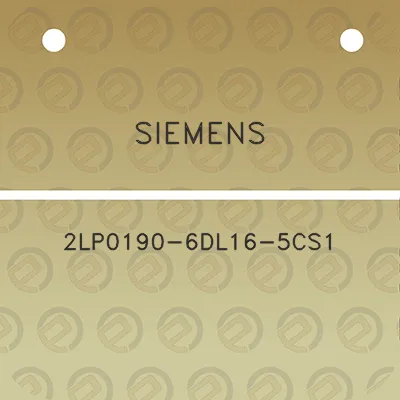 siemens-2lp0190-6dl16-5cs1