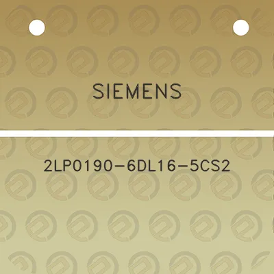 siemens-2lp0190-6dl16-5cs2