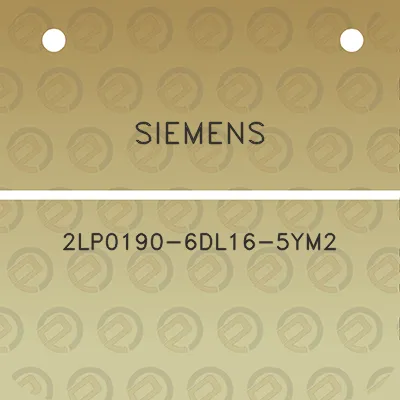 siemens-2lp0190-6dl16-5ym2