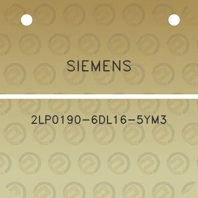 siemens-2lp0190-6dl16-5ym3