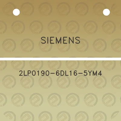 siemens-2lp0190-6dl16-5ym4