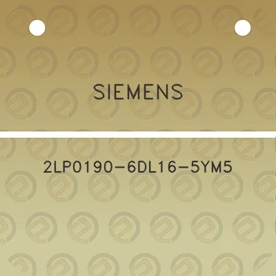 siemens-2lp0190-6dl16-5ym5