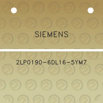 siemens-2lp0190-6dl16-5ym7