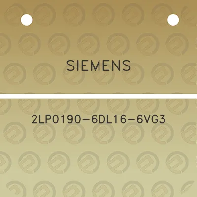 siemens-2lp0190-6dl16-6vg3