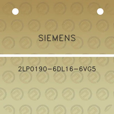 siemens-2lp0190-6dl16-6vg5