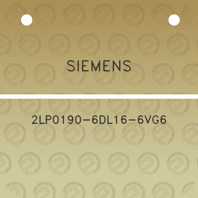 siemens-2lp0190-6dl16-6vg6