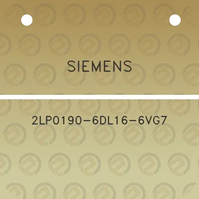 siemens-2lp0190-6dl16-6vg7