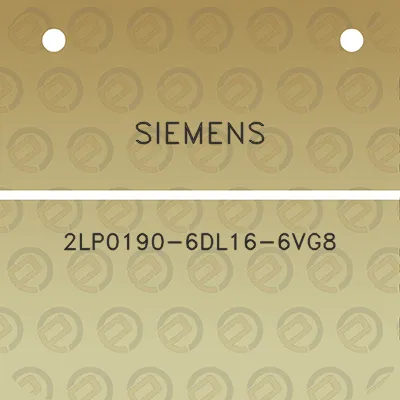 siemens-2lp0190-6dl16-6vg8