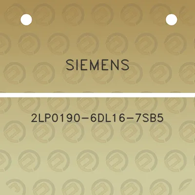 siemens-2lp0190-6dl16-7sb5