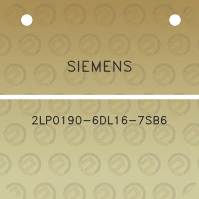 siemens-2lp0190-6dl16-7sb6