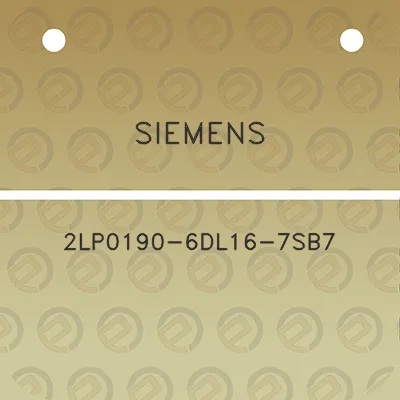 siemens-2lp0190-6dl16-7sb7