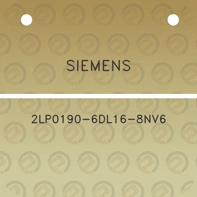 siemens-2lp0190-6dl16-8nv6