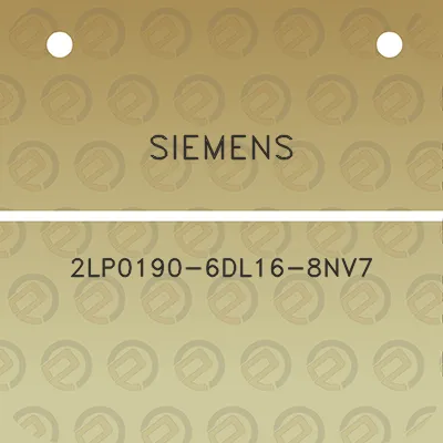 siemens-2lp0190-6dl16-8nv7