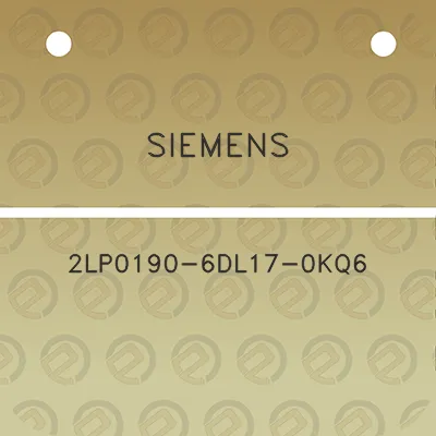 siemens-2lp0190-6dl17-0kq6