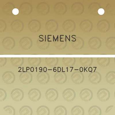 siemens-2lp0190-6dl17-0kq7