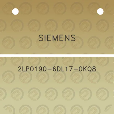 siemens-2lp0190-6dl17-0kq8