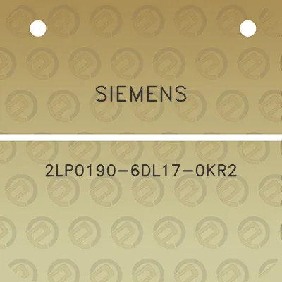 siemens-2lp0190-6dl17-0kr2