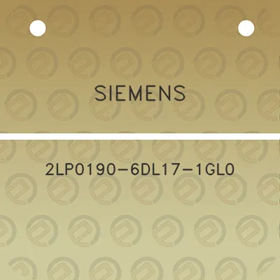 siemens-2lp0190-6dl17-1gl0