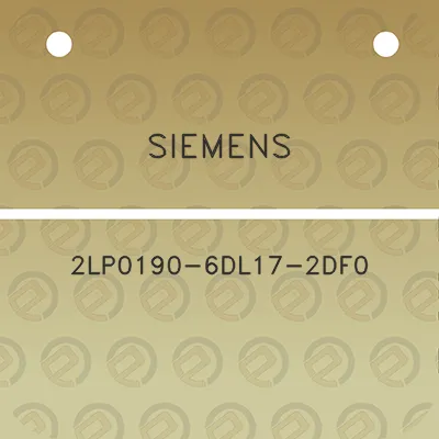 siemens-2lp0190-6dl17-2df0