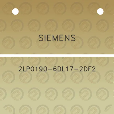 siemens-2lp0190-6dl17-2df2