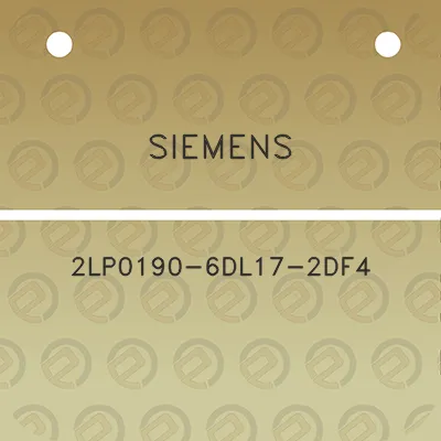 siemens-2lp0190-6dl17-2df4