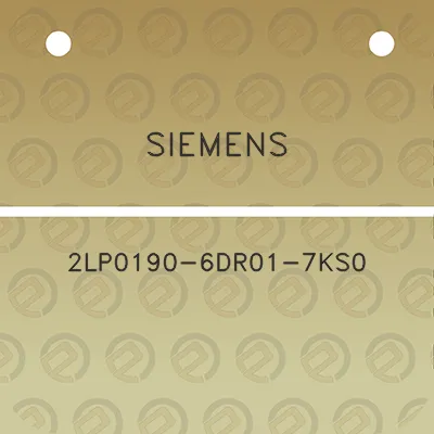 siemens-2lp0190-6dr01-7ks0