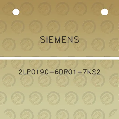 siemens-2lp0190-6dr01-7ks2