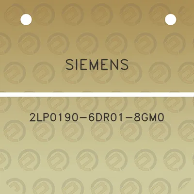 siemens-2lp0190-6dr01-8gm0