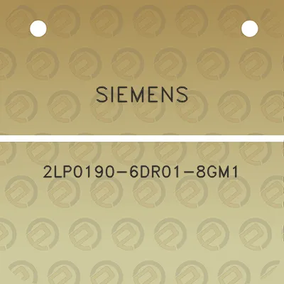 siemens-2lp0190-6dr01-8gm1