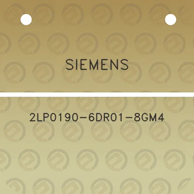 siemens-2lp0190-6dr01-8gm4