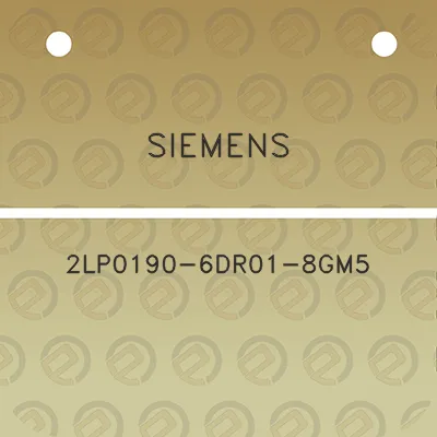 siemens-2lp0190-6dr01-8gm5